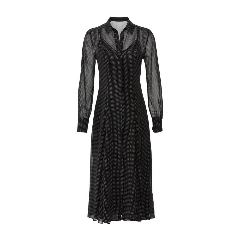 REBECCA MINKOFF micro dot kimberly dress in black - Picture 4 of 4